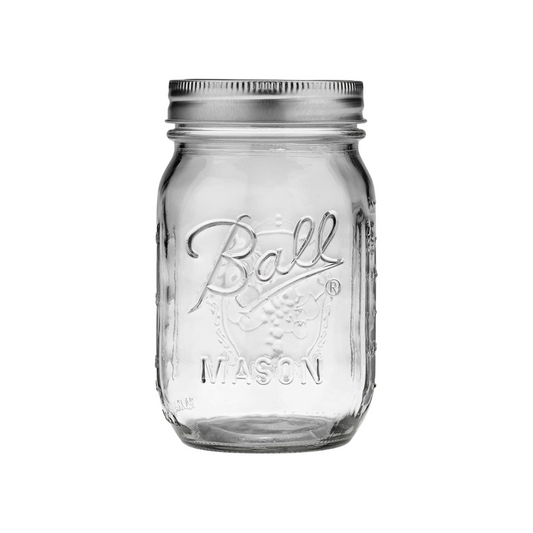 Ball Canning Glass Regular Mouth Mason Jar 16oz 12c Caja