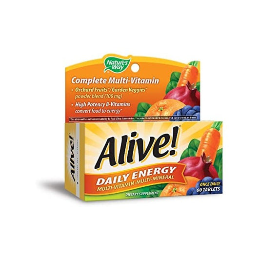 Nature's Way Alive Daily Energy Multi-Vitamin 60 tablets