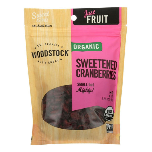 Woodstock Organic Sweetened Cranberries 5.25oz