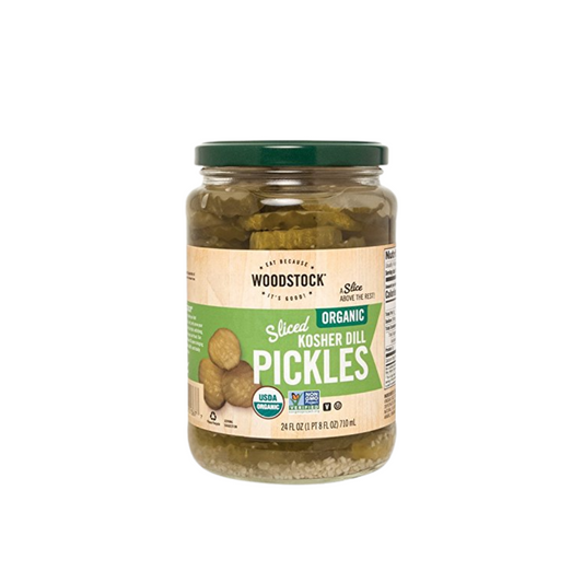 Woodstock Pickles Kosher Sliced OG 24oz