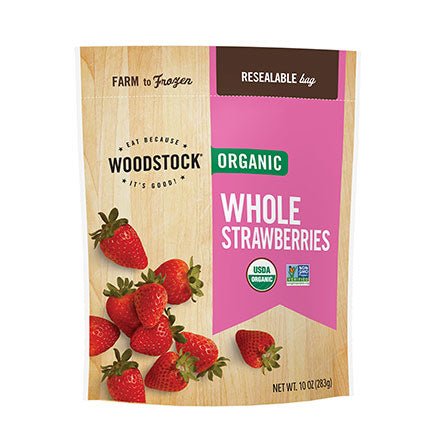 Woodstock Farms Organic Frozen Whole Strawberries 32oz