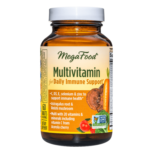 Mega Food Multivitamin for Daily Immune Support 60 c