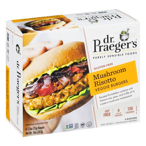 Dr. Praeger's Mushroom Risotto Veggie Burgers 2.5oz 4c