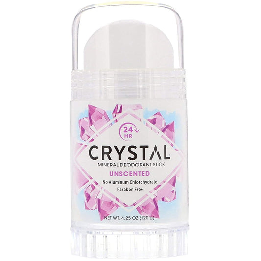 Crystal Deodorant - Crystal Mineral Deodorant Stick, Unscented 4.25oz