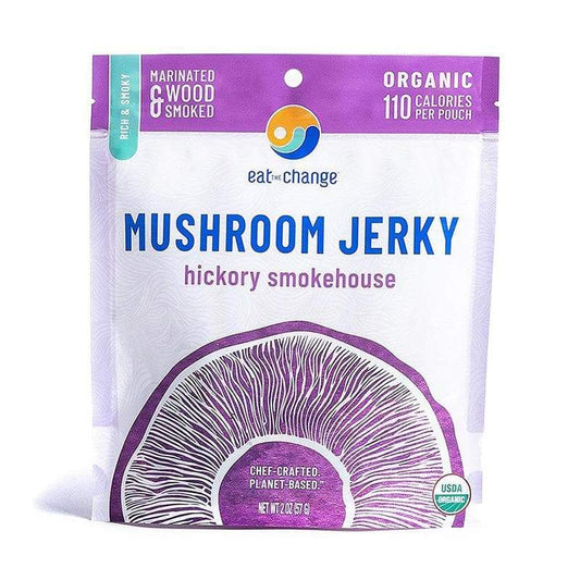 Eat TheChange Snack Jerky Mushroom Hickory OG 2oz