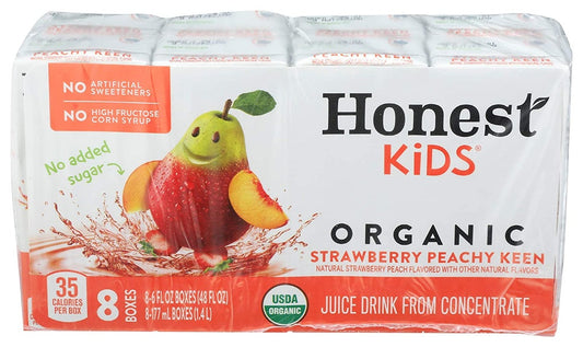 Honest Kids Strawberry Peachy Kenn Juice 8 c