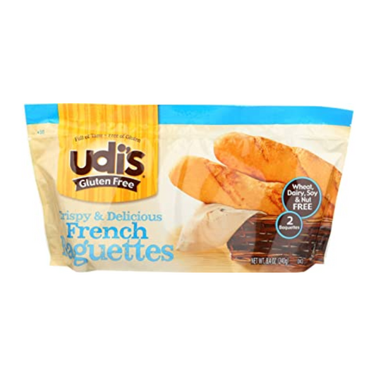 Udis Bread Baguette French GF 2c