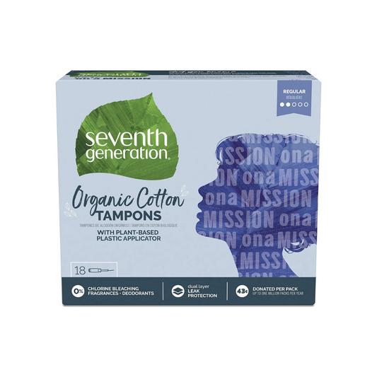 Seventh Generation Organic Cotton Tampons - Regular 18c
