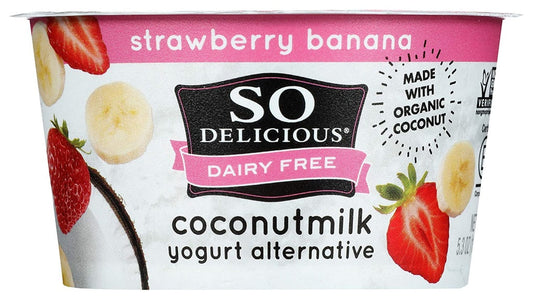 So Delicious Dairy Free Coconutmilk Yogurt AlterNative, Strawberry Banana 5.3oz