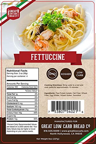 Great Low Carb Pasta Fettuccine 12oz