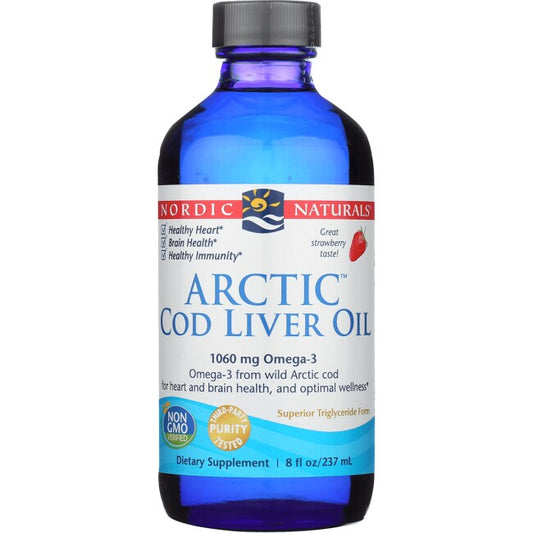 Nordic Cod Liver Oil Arctic Fresa 8oz