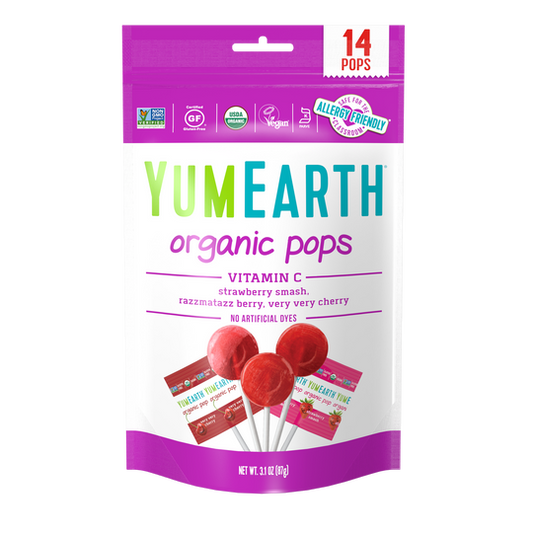 Yum Earth Organic Assorted Flavors Vitamin C Lollipops 3oz