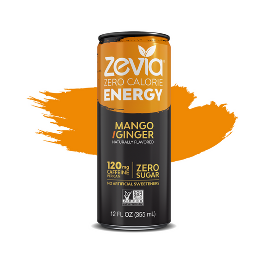 Zevia Mango Ginger Energy 12oz
