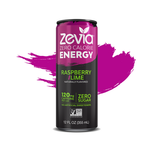 Zevia Raspberry Lime Energy 12oz