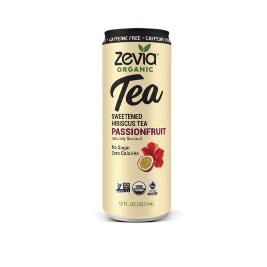 Zevia Caffeine Free Hibiscus Tea Passion Fruit 12oz
