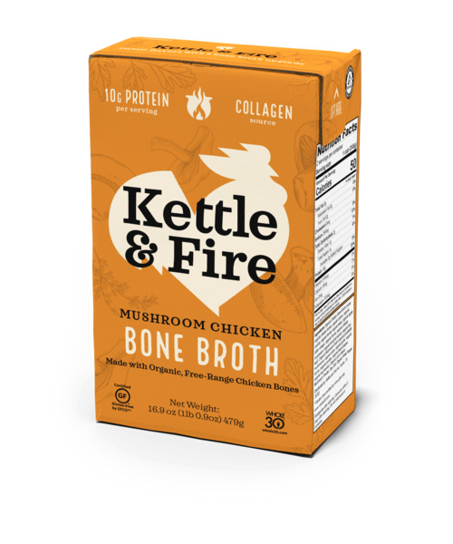 Kettle & Fire Broth Bone Chicken Mushroom 16oz