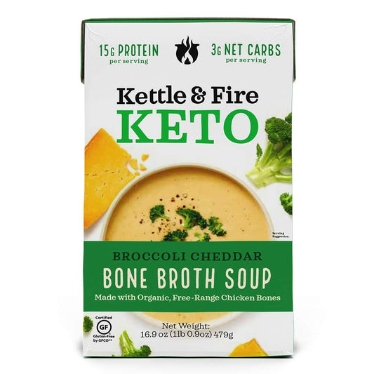 Kettle and Fire Broccoli Cheddar Keto Soup 16.9oz