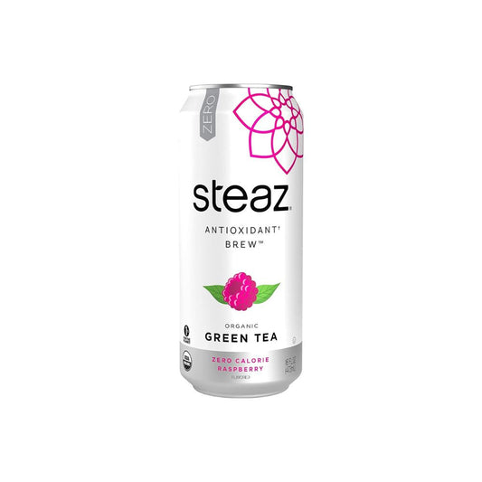 Steaz Iced Green Tea Zero Calorie Raspberry 16oz