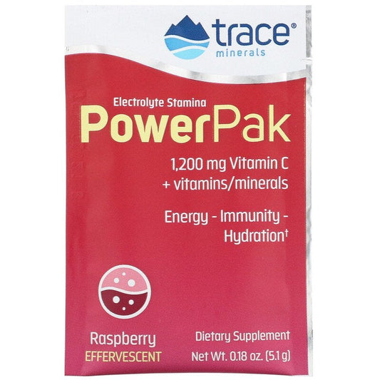 Trace Minerals Electrolyte Stamina Power Pak, Raspberry