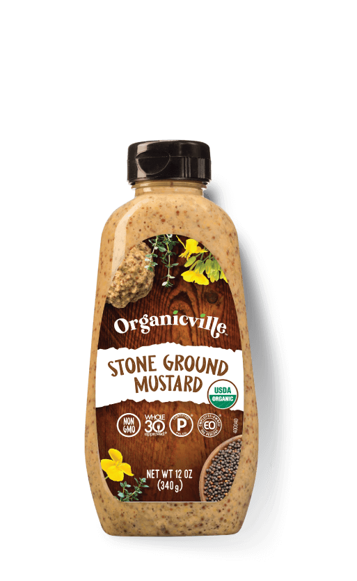 Organic Ville Stone Ground Mustard 12oz