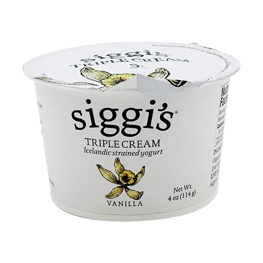 Siggi's Yogurt Vanilla Triple Cream 4oz