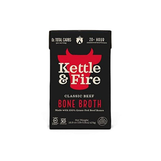Kettle & Fire Broth Bone Beef Grass Fed 16oz