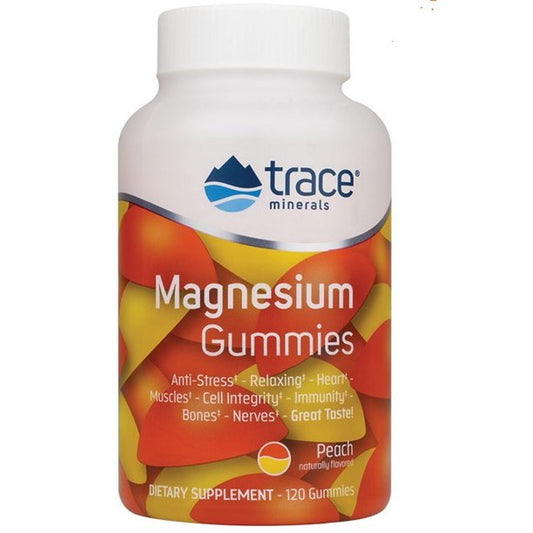 Trace Minerals Magnesium Gummies, Peach 60 c