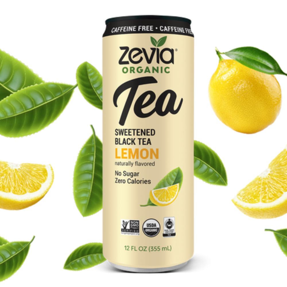 Zevia Caffeine Free Black Tea Lemon 12oz
